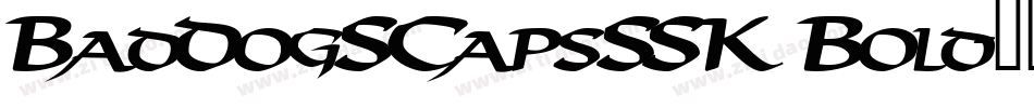BadDogSCapsSSK Bold字体转换